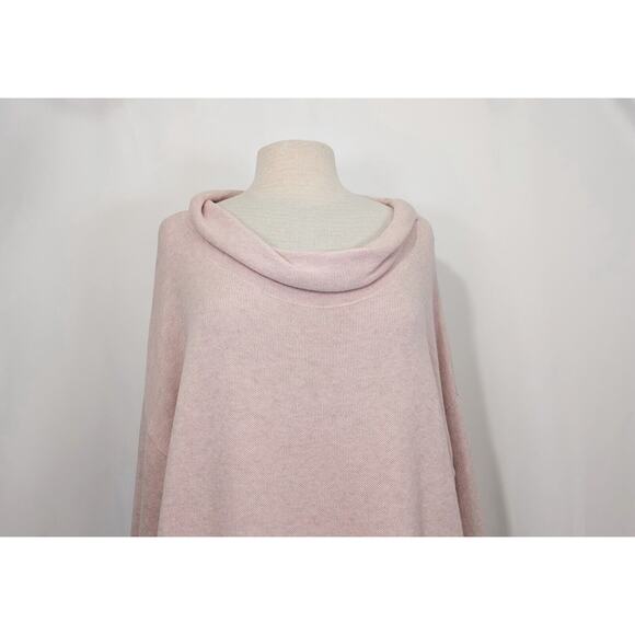 J.Jill Sweater Pink Cowl Neck Cotton Blend Misses Size XL - Picture 2 of 7